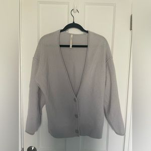 Aritzia Babaton 100% Cashmere Cardigan S in Gray
